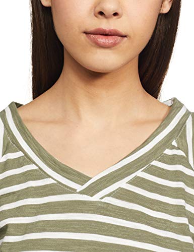 Image of Clovia Women's Cotton Rich Stripe Printed Top & Pyjama