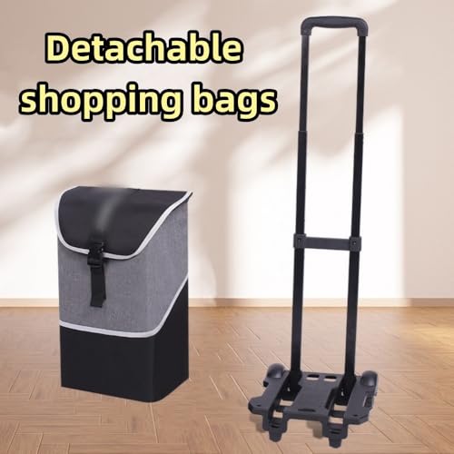 Carretilla plegable plástica con bolsa de almacenamiento azul miniatura 5