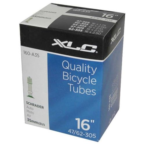 XLC 144367 Fahrradschlauch 16 x1.75/2.125 47/62-305 AV 33 mm 2508160200 Schwarz