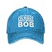 Hats for Women Fashionable of Course I'm Right I'm Bob Ball Caps for Womens Cool Hat Blue