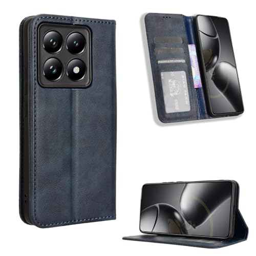 WBWONE Leather Folio Cover for Xiaomi 14T Pro 5G Case - Image 2