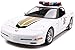 Corvette z06 modello di auto della polizia in scala 1:18, modello di auto pressofuso in lega di simulazione statica, porta e cofano apribili, modello di auto con ornamenti da collezione, 25,5x12,