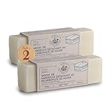 Savon Détachant Bicarbonate - Formulé à l'Huile Essentielle d'orange - 99% d'Ingrédients d'Origine - Savon de Marseille Naturelle -2x100g