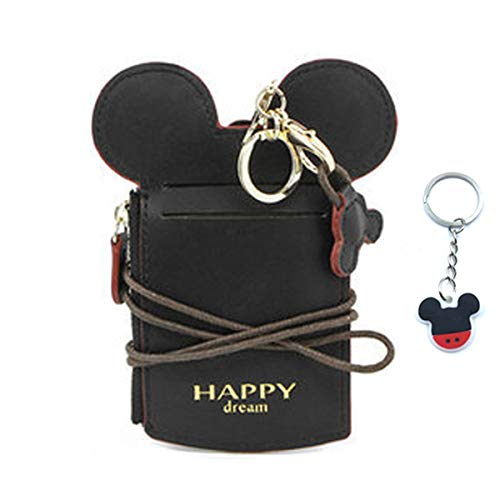 Travel Neck Pouch, Cute Small Fashion Student ID Card Case Holder Coin Wallet Purse for Women/Girls/Children