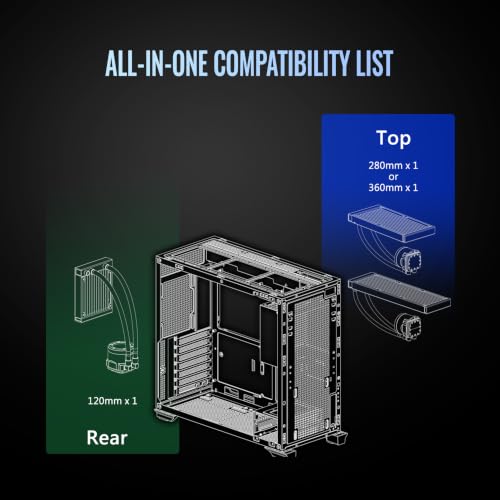 Image of Thermaltake TR300; Preinstalled 6.0 inch LCD Screen; Mid Tower; 1x120mm PWM Fan Included; ATX /mATX /mITX Support; 360mm Radiator Support; 410mm GPU Clearance; Black; CA-11M-00M1WN-01