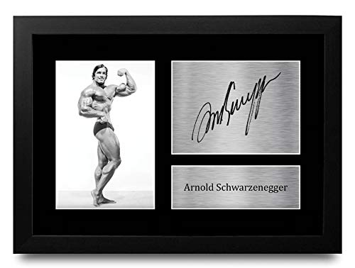 Cuadro de Arnold Schwarzenegger Mr Olympia A4 para decorar tu gimnasio