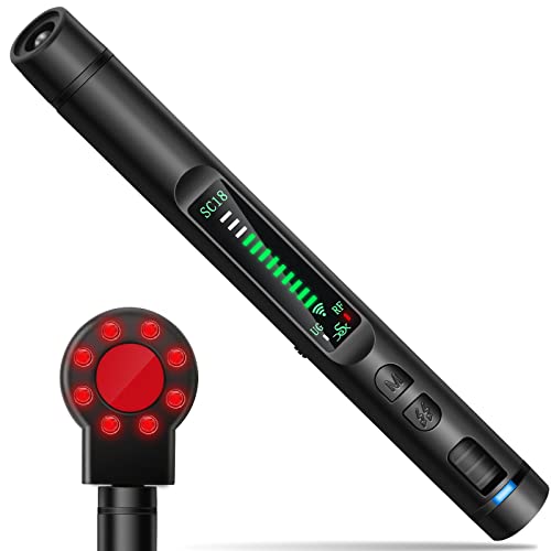 Hidden Camera Detectors RF Detector, Anti Spy Detector, Spy Camera Finder & Listening Device Detector, Bug Detector for GPS Tracker, Portable &Easy to Use for Hotel, Home, Office, Car