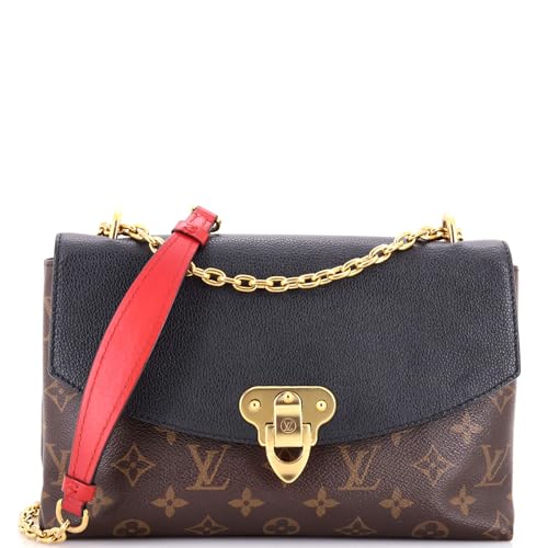 Pre-Loved Saint Placide Handbag Monogram Canvas and Leather, Black