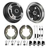 Front Wheel Brake Drum Hub & Brake Shoes for Kawasaki Mule 4010 4000 09-23