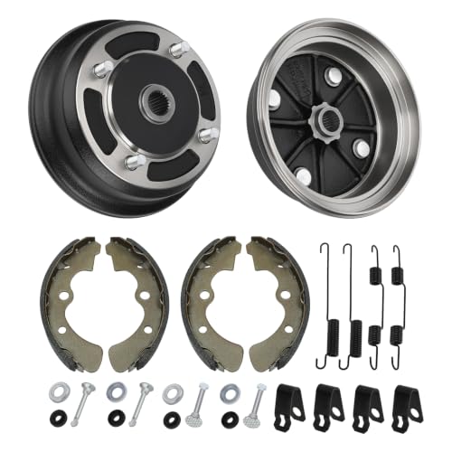 Front Wheel Brake Drum Hub & Brake Shoes for Kawasaki Mule 4010 4000 09-23