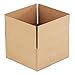 General Supply 12126 Brown Corrugated - Fixed-Depth Shipping Boxes, 12L X 12W X 6H, 25/Bundle