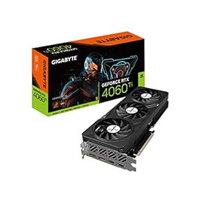 Gigabyte GeForce RTX 4060 Ti Gaming OC 8G Graphics Card, 3X WINDFORCE Fans, 8GB 128-bit GDDR6, GV-N406TGAMING OC-8GD Video Card