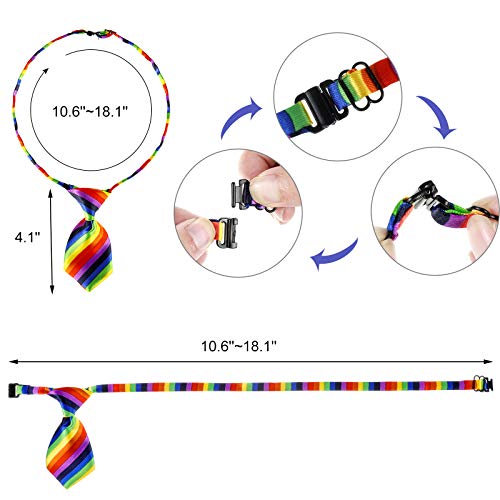 30 Pcs Adjustable Dog Ties Cat Bow Ties Neck Ties For Pet Costume Necktie Dog Bowties Assorted Pattern Accessories For Small Pets Valentine's Day St. Patrick's Day Birthday Decoration (Classic) #TOP2