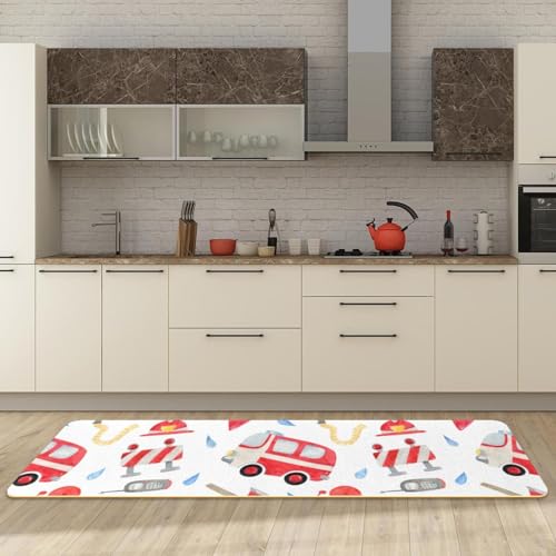 Tapete de cocina de 2 piezas alfombra pasillo lavable antideslizante 3
