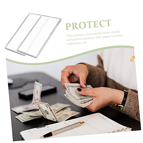 TEHAUX 10 protectores transparentes para billetes miniatura 4