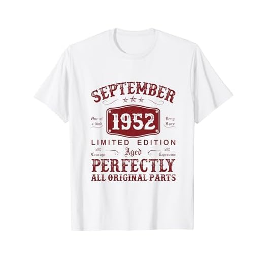 Septiembre 1952 72 Años Cumpleaños Hombre Hecho En 1952 Camiseta