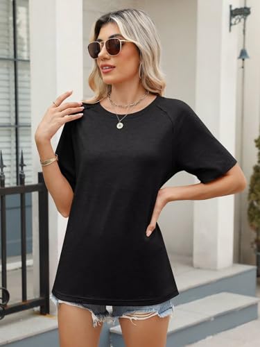 EADINVE Womens Half Sleeve T Shirts Crew Neck Summer Tops Fashion Tee Casual Basic Comfy Outfits Clothes3