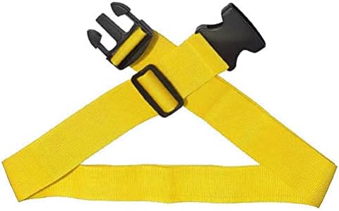 2Pcs Luggage Straps,Yellow Packing Belt Suitcase Straps on Your Flight Trip with Coded Lock 1.97 in*78.74 in