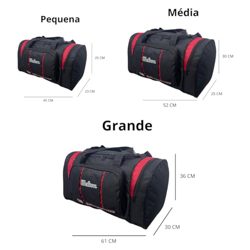 Kit 3 Malas de Viagem Welcon Pequena Media Grande Adventure (Vermelho)