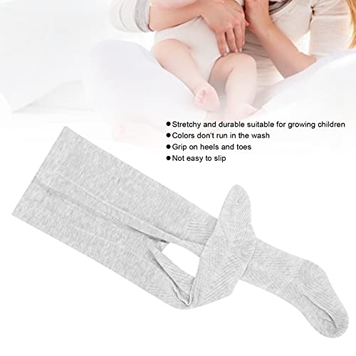 Leggings para bebê, legging para bebê, elástica, respirável para primavera e outono (cinza claro)