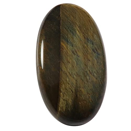 Cabochon oeil de tigre bleu naturel de 46,25 carats pour création de bijoux uniques Ox47