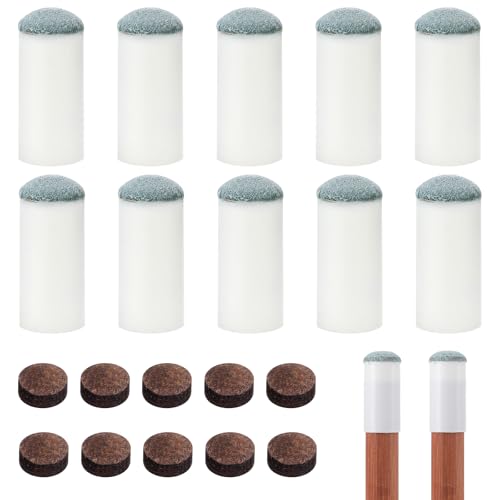 Bremorou 20 Stück Billard Queue Spitzen 12mm Billiard Aufsteckleder Ersatz Billard Zubehör für Snooker Pool Queues Hochwertige Billardzubehör Tipps Set, Perfekt für Billardzubehör Und Queue Schutz Bremorou 20 Stück Billard Queue Spitzen 12mm Billiard Aufsteckleder Ersatz Billard Zubehör für Snooker Pool Queues Hochwertige Billardzubehör Tipps Set, Perfekt für Billardzubehör Und Queue Schutz