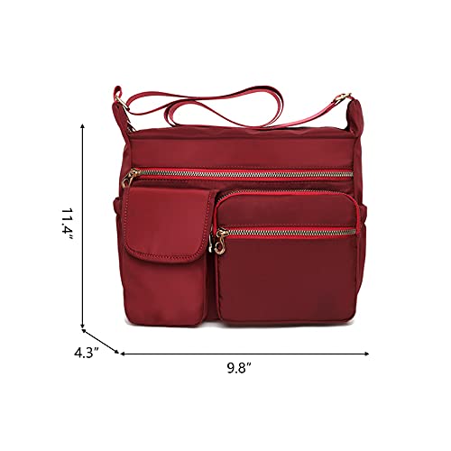 NOTAG Crossbody Purses for Women Nylon Multipockets Messenger Shoulder Bags Lightweight Daily Pocketbooks2