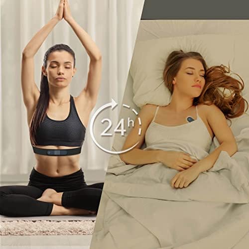 Wellue ECG Monitor, Professional Holter Recorder with AI-ECG Analysis Report, 24-hours ECG Holter Record, Support PC Software, ECG Waveform PDF Printing, Portable Heart Health Tracker for Home Use