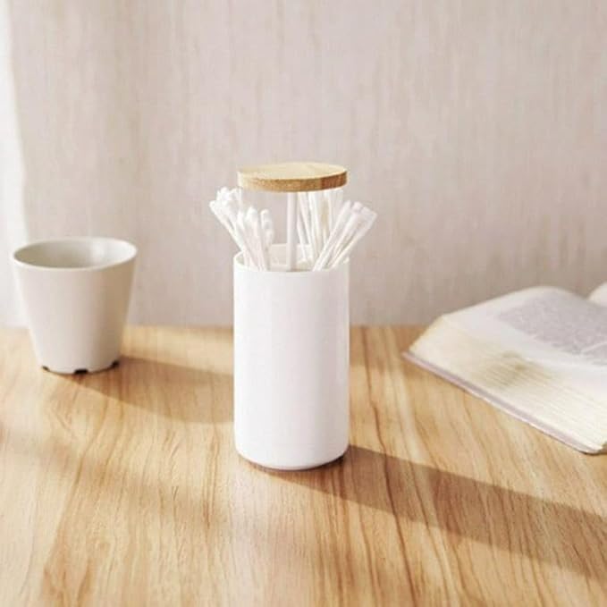 CRR RETAIL Automatic Toothpick Box, Toothpick Dispenser Pop Up Cotton Swab Holder Storage Box Dispenser