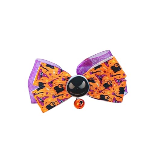 ハロウィン仕様の蝶ネクタイ付き犬用首輪 仮装 被り物 可愛い 面白い 目に立つ ワンちゃん 変身 雰囲気メーカー 撮影道具(小・中・大型犬用)