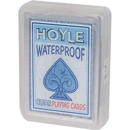 Hoyle Clear Poker Cards Red/Blue #TOP8