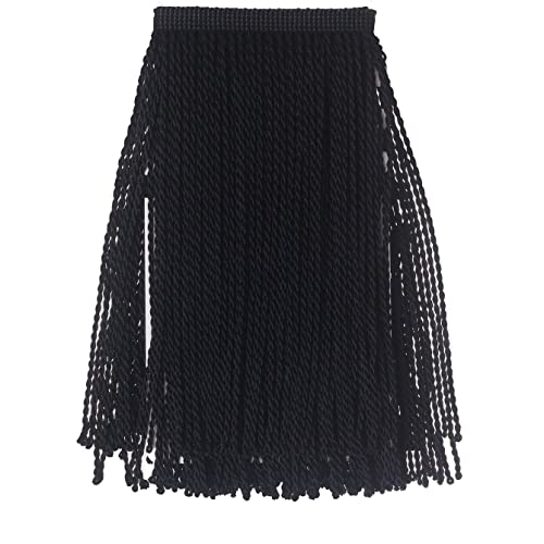Amztkdiy Sewing Fringe Trim Fringes 6.7 Inch Wide 1 Yards Long,Fabric Trims And Embellishments Fringes For Sewing Diy Decoration Black 1 Yards #TOP4
