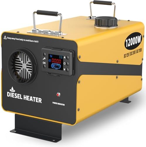 12000W Diesel Heater, 110V/24V/12V Ultra Parking Heater with Remo...