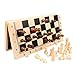 Produktbild MU Chess Magnetic Holzschachspiel, Klappbrett, Handgehte Bewegliches Spielraum Schach-Brettspiel-Sets Mit Spielfiguren Ablagefächer Schachspiel,34Cm