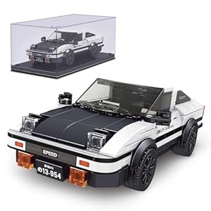 Mould King AE86 Initial D Car Models Building Toys with Clear Display Case, 27013 Collectible Model Car Kits Building Blocks, Speed Racing Car Models Toy Cars for Kids Age 8+ Adults(399 PCS)