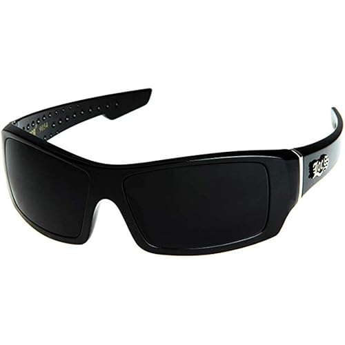 Locs Men's Rectangular Hardcore Wrap 63mm Sunglasses