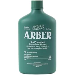Arber Bio Protectant | Organic Outdoor Plant Fungicide and Root Stimulate Liquid Concentrate | Natural Bloom Boosting Growth Gardening Solution | Control Mildew, Mold, Spots | Make Over 16 Gallons