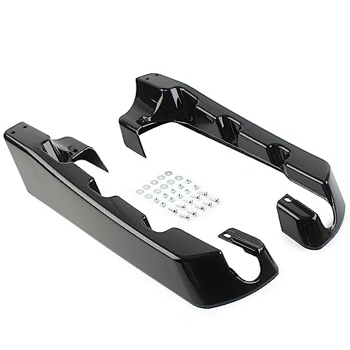 Extensiones de Alforjas Duraderas de 4 pulgadas para Harley Touring 2014-2022, Negro Vivo miniatura 4