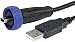 Produktbild Unbekannt Bulgin USB-Steckverbinder-Adapter 2.0 - IP68 Stecker, gerade PX0441/2M00 USB A/Mini USB B PX0441/2M0