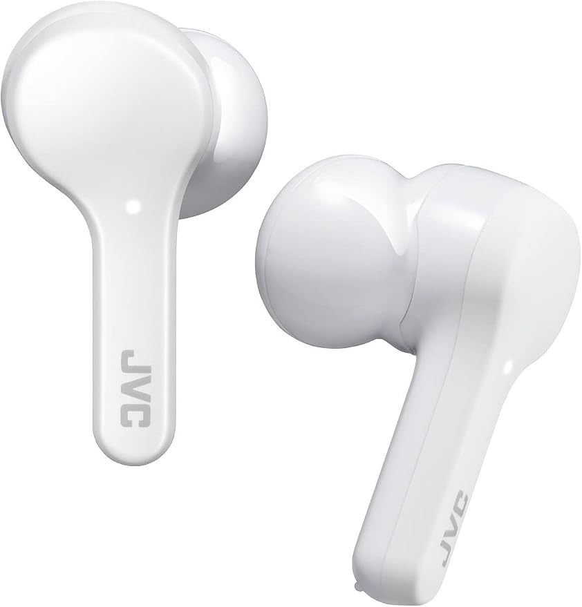 Amazon.com: JVC Auriculares inalámbricos True Bluetooth 5.0, resistencia al  agua (IPX4), larga duración de la batería (hasta 15 horas) - HAA8TW  (blanco) : Electrónica