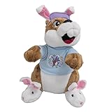 Buc-ee's 2026 Plush Easter Bunny Beaver Stuffed Animal Toy with Blue Shirt