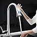 Produktbild Sanqing Intelligenter Berührungssensor-Wasserhahn, Küchenhahn mit Sprüher Einhandhoher Arc Pull-down-Typ Kupfer, Korrosionsschutz