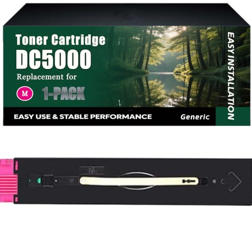 Image of DC5000 Toner Cartridge Work for Xerox DocuColor 5000 5000AP Printers, High-Capacity 22500 Pages, Clear lines (1 Pack Magenta)