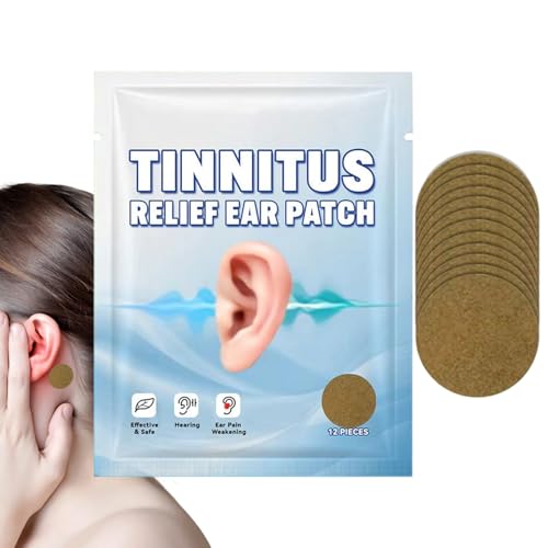YNPQTDS Parches de de zumbidos en los oídos, almohadillas para el cuidado de la audición, parches transpirables para de oídos, para tensión, molestias, plenitud, bienestar, vuelo, avión