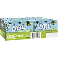 UDL Lemon Lime and Soda Vodka 375 ml Cans (Pack of 24)