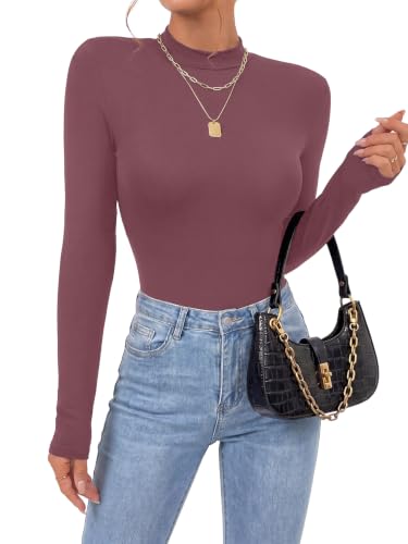 Image of OPOIPIN Women's Long Sleeve Basic Bodysuit