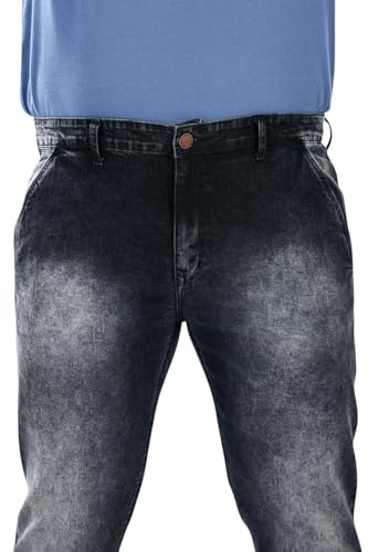 Image of Pluss Tribe - Plus Size Jeans for Men - Denim Jeans - Ideal for Casual, Office Available Sizes : 40 to 52