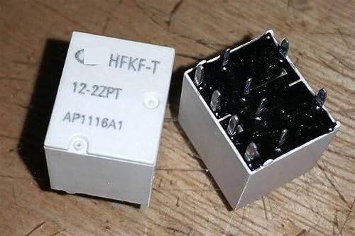 Relé HFKF-T 12-2ZPT KF-2C-12V-25A automoción con 10 pines para control de circuitos