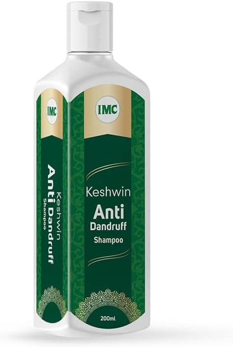 IMC Keshwin Anti Dandruff Shampoo | Ayurvedic Herbal Shampoo for Dandruff Removal, Scalp Nourishment & Healthy Hair