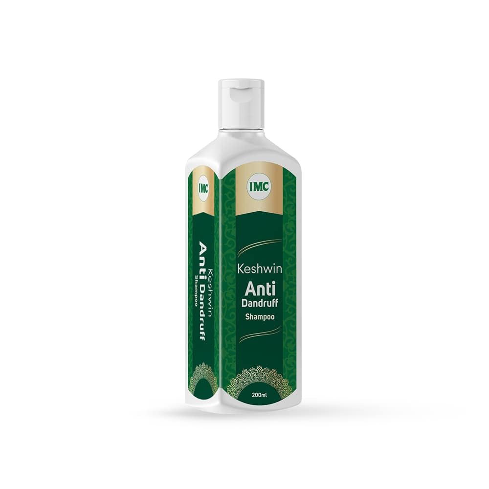IMC Keshwin Anti Dandruff Shampoo | Ayurvedic Herbal Shampoo for Dandruff Removal, Scalp Nourishment & Healthy Hair